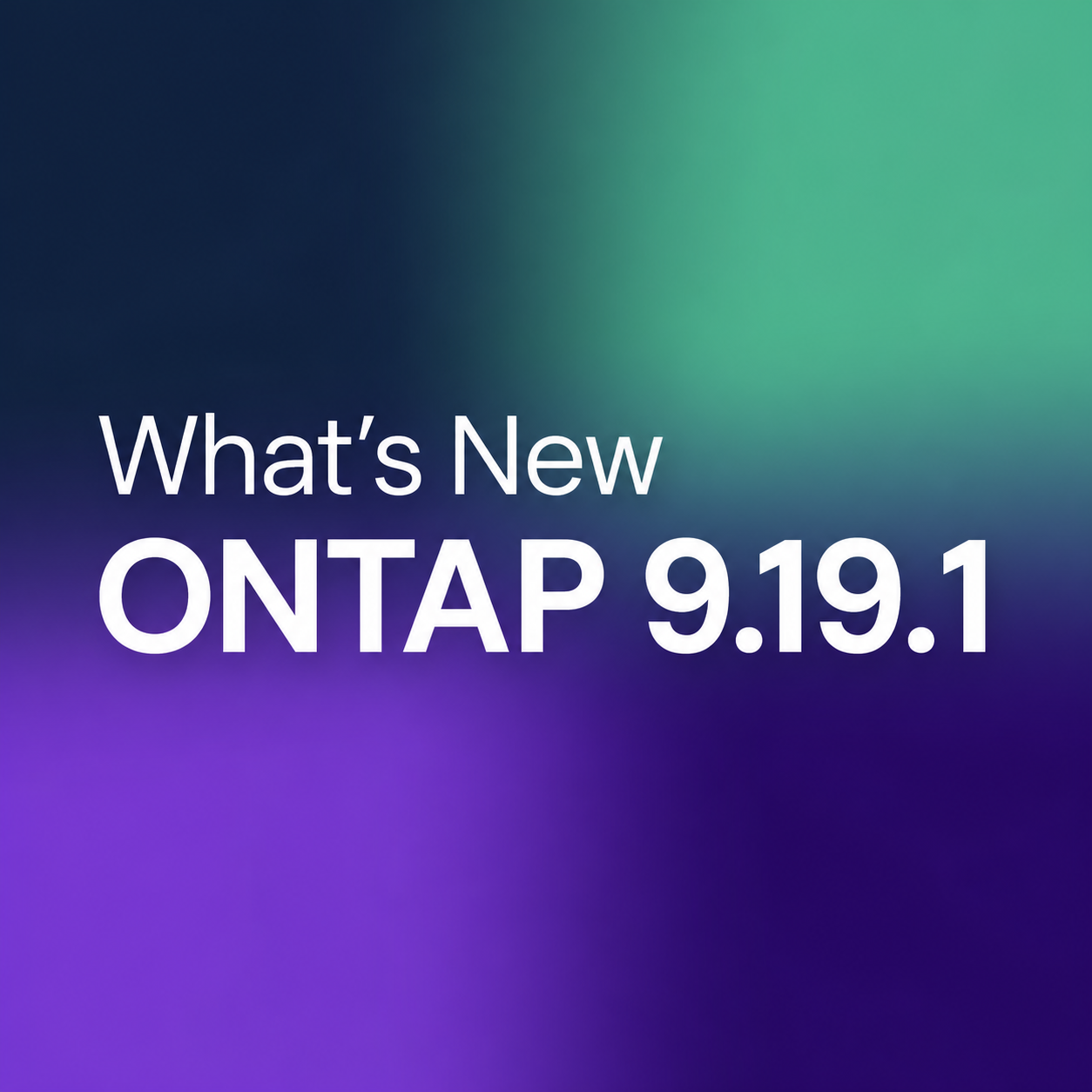 ONTAP 9.19.1: las funciones de almacenamiento que importan en producción